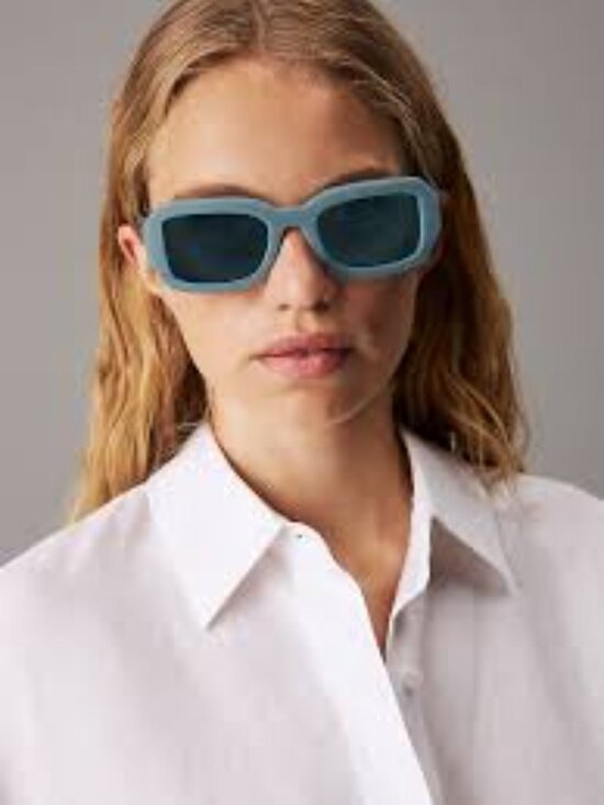 Calvin Klein CK24511S 835 Women Rectangle Sunglasses - Peach / Brown main image 9